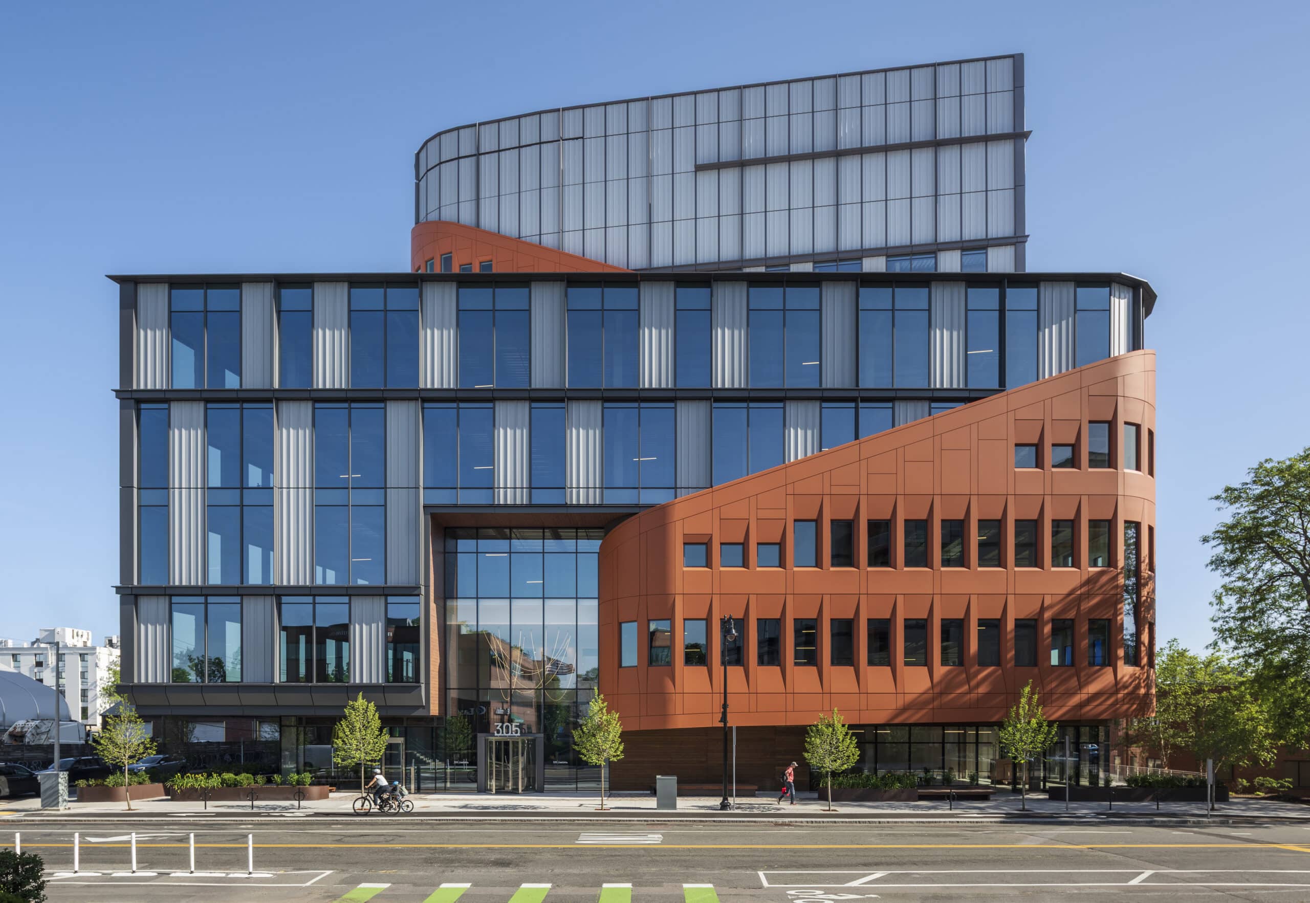 Exterior of R&D building at 305 Western Ave