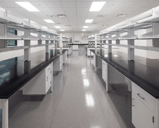 interior of a laboratory with lab benches | EastRidge at Perimeter Park