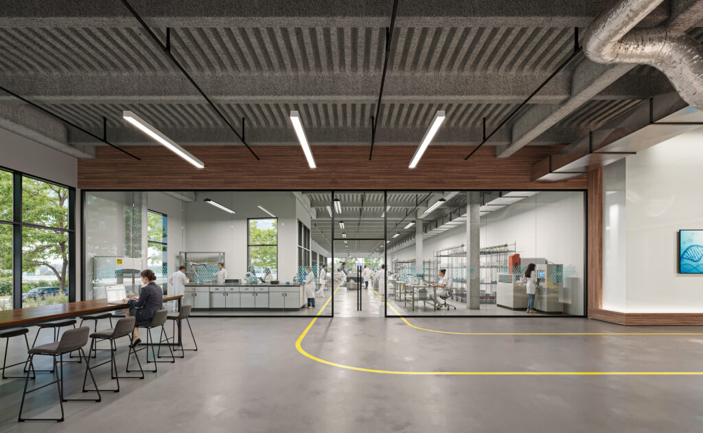 Rendering of robotics lab